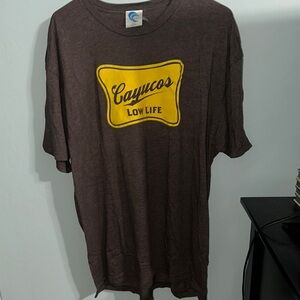 Cayucos lowlife brown short sleeve size XXL